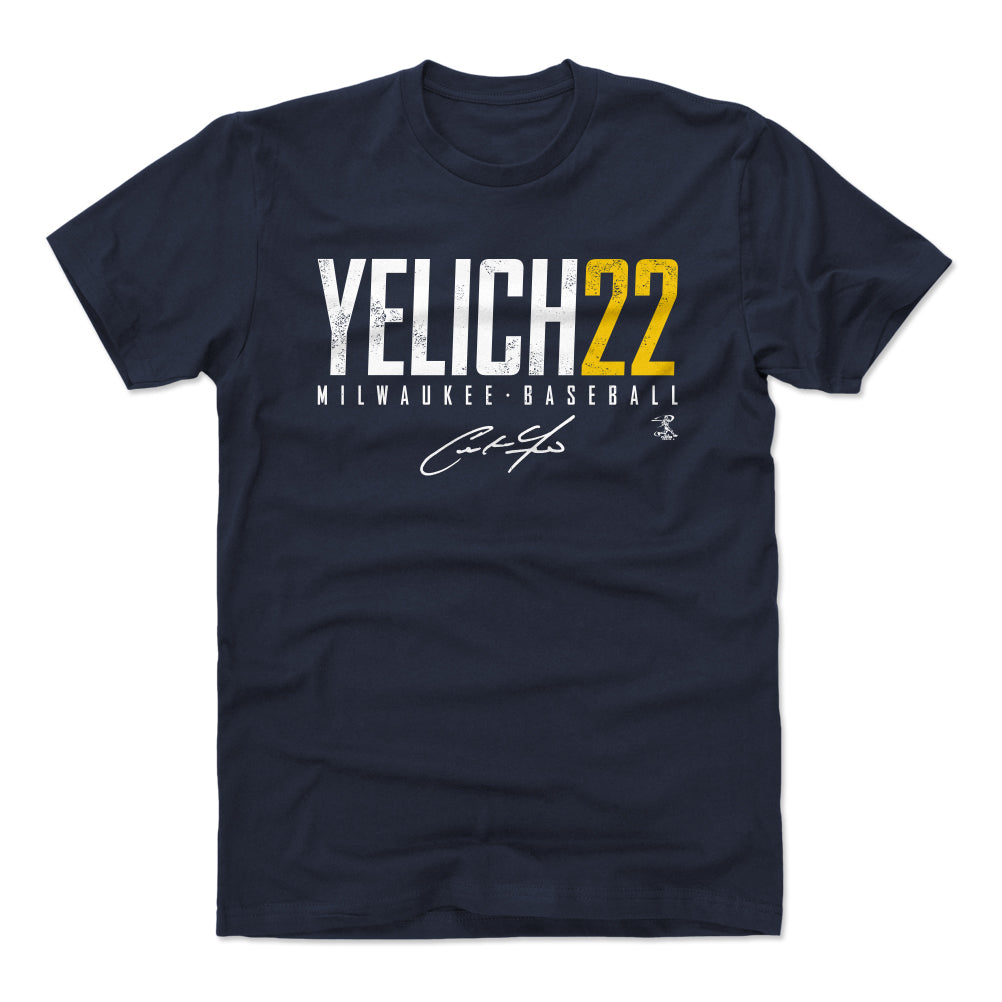 Christian Yelich Men's Cotton T-Shirt | 500 LEVEL
