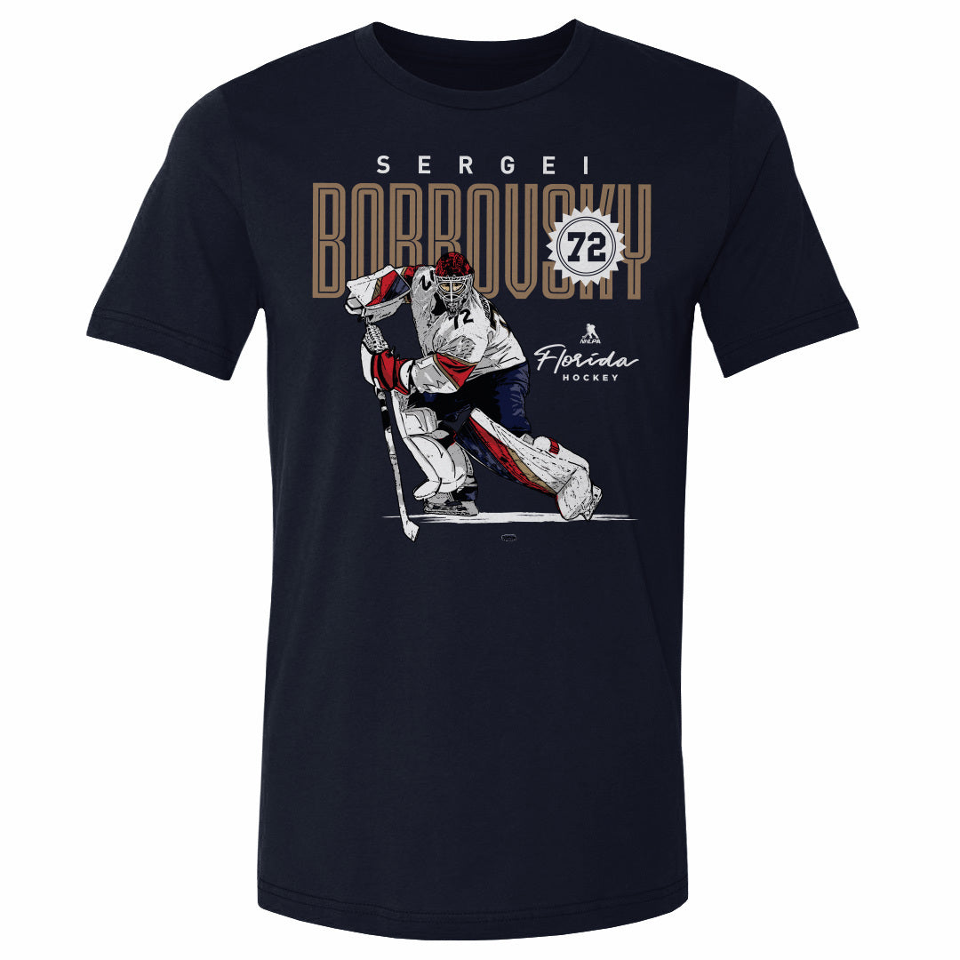 Sergei Bobrovsky Men's Cotton T-Shirt | 500 LEVEL