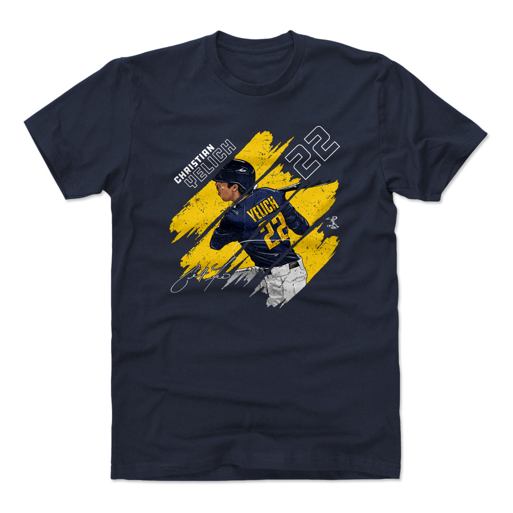 Christian Yelich Men's Cotton T-Shirt | 500 LEVEL
