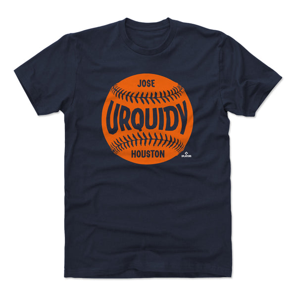 Houston Astros Jose Urquidy Men's Cotton T-Shirt - True Navy - Houston | 500 Level Major League Baseball Players Association (MLBPA)