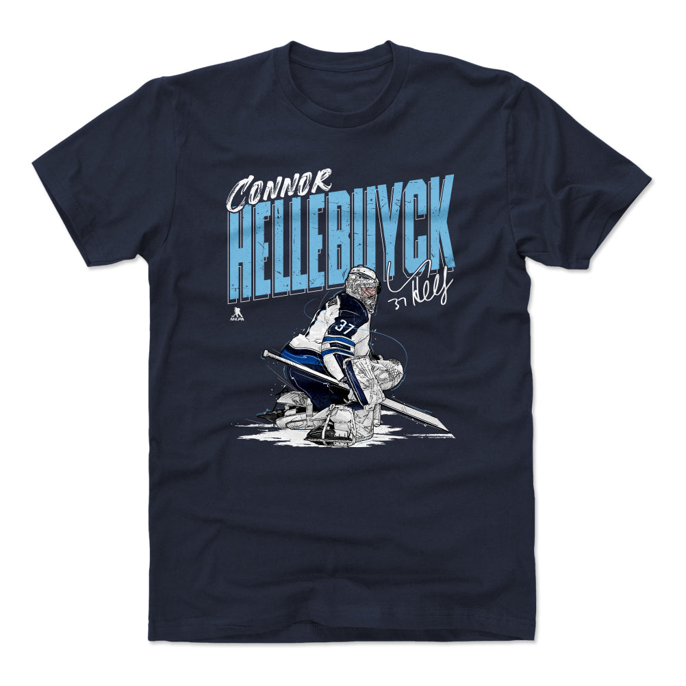 Connor Hellebuyck Men's Cotton T-Shirt | 500 LEVEL