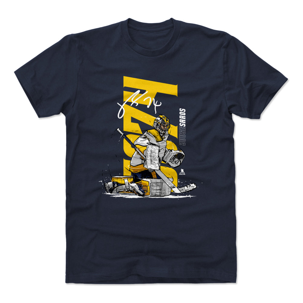 Juuse Saros Men's Cotton T-Shirt | 500 LEVEL