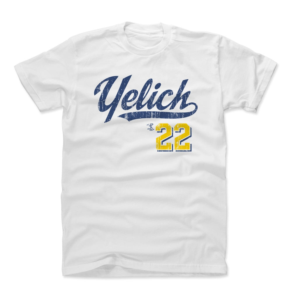 Christian Yelich Men's Cotton T-Shirt | 500 LEVEL