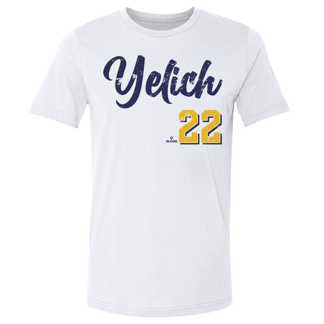 Christian Yelich Men's Cotton T-Shirt | 500 LEVEL