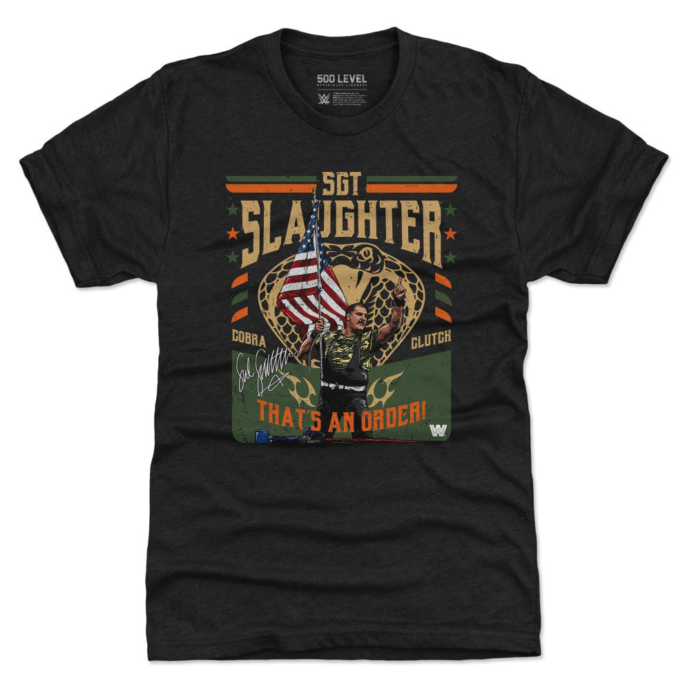 Sgt. Slaughter Men's Premium T-Shirt | 500 LEVEL