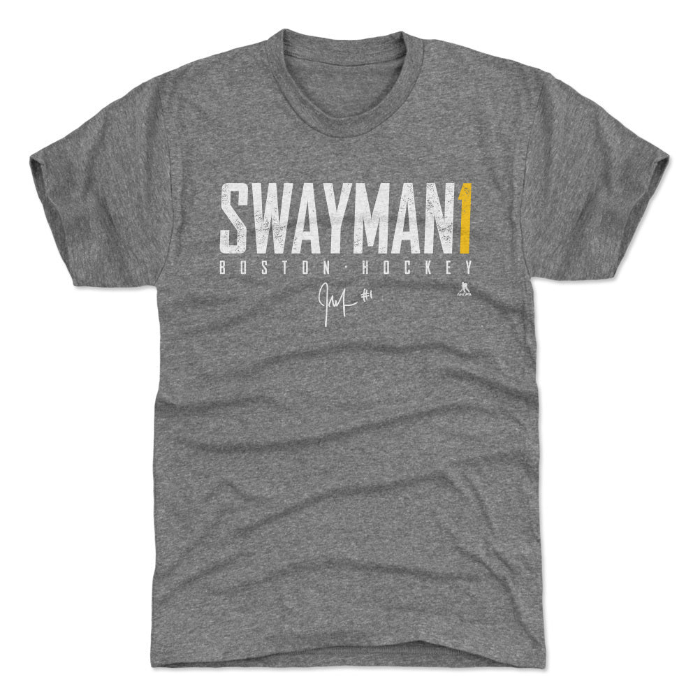 Jeremy Swayman Men's Premium T-Shirt | 500 LEVEL