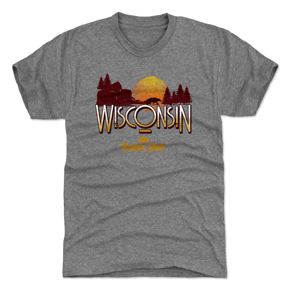 Wisconsin Men's Premium T-Shirt | 500 LEVEL