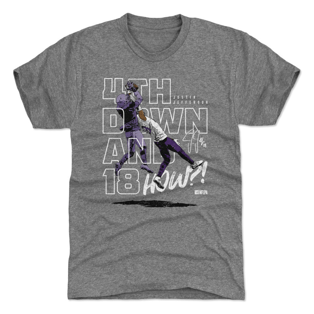 Justin Jefferson Men's Premium T-Shirt | 500 LEVEL