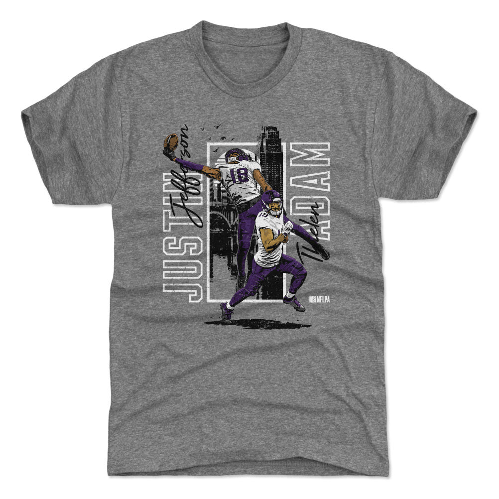 Justin Jefferson Men's Premium T-Shirt | 500 LEVEL