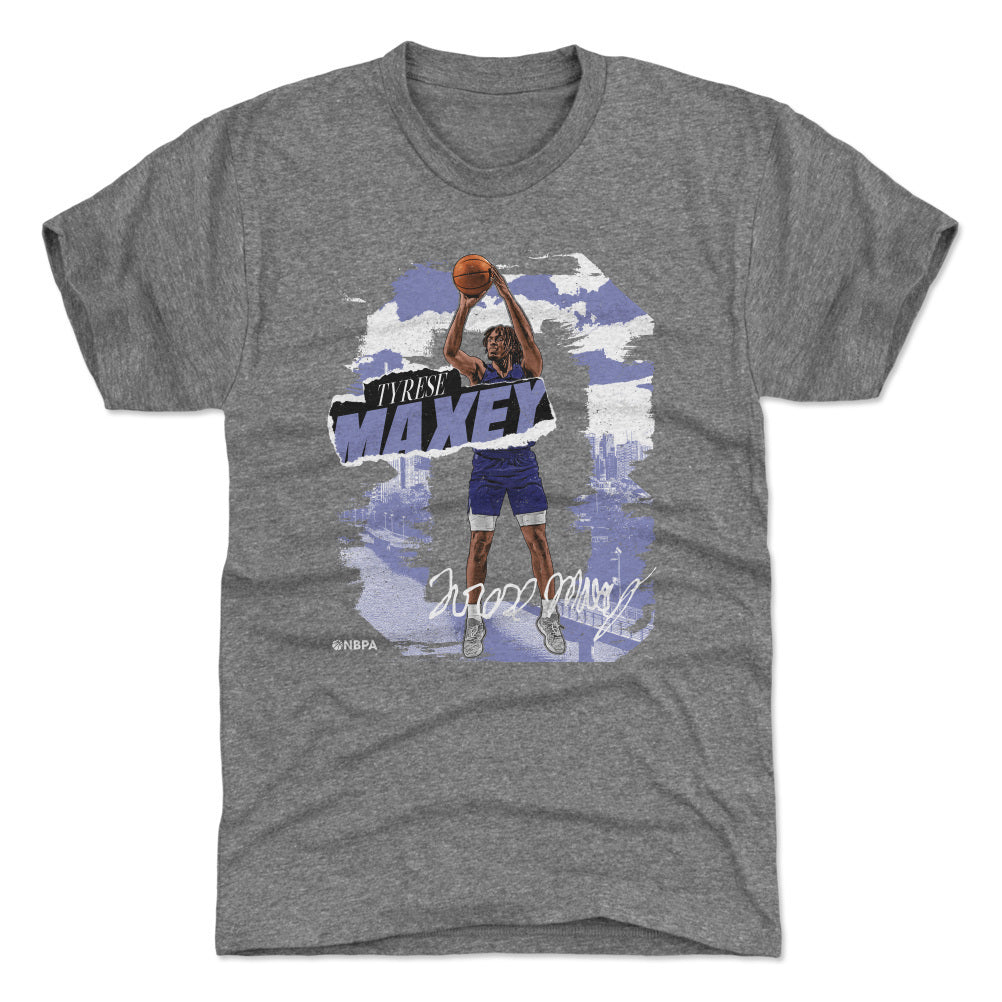 Tyrese Maxey Men's Premium T-Shirt | 500 LEVEL