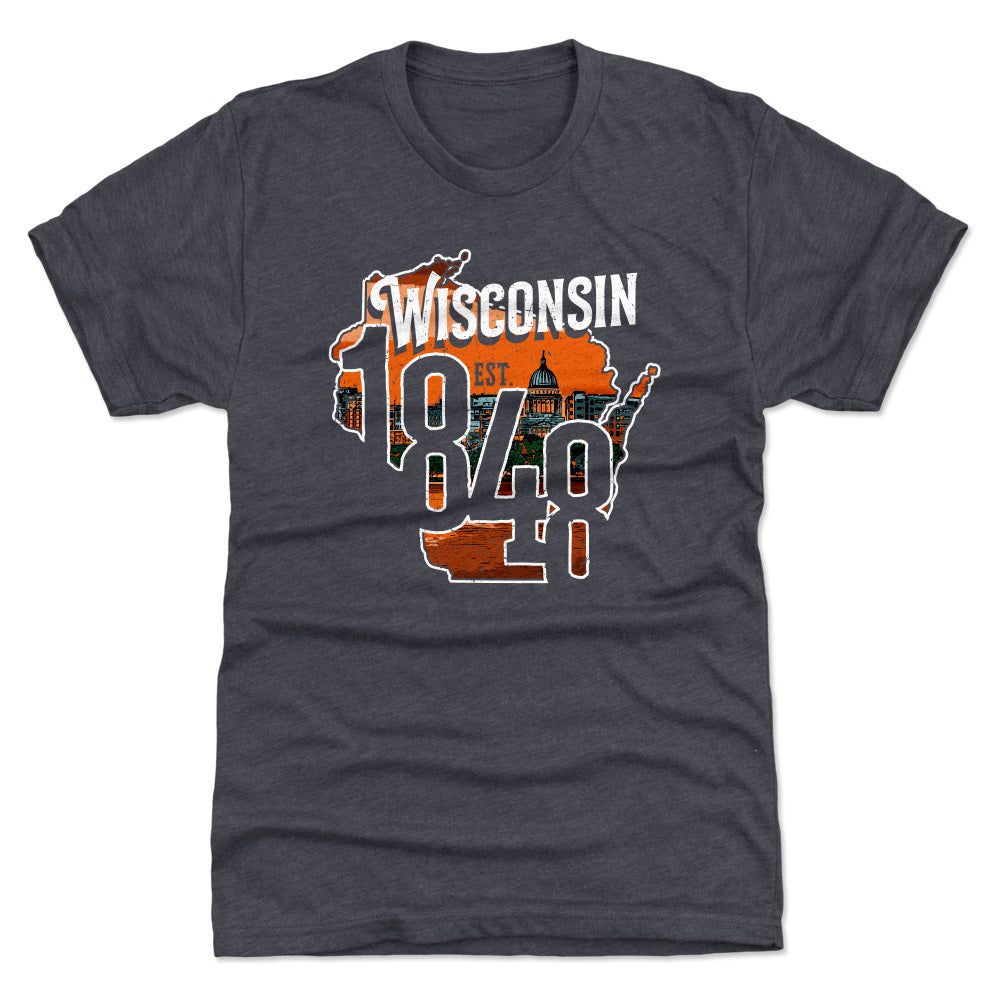 Wisconsin Men's Premium T-Shirt | 500 LEVEL