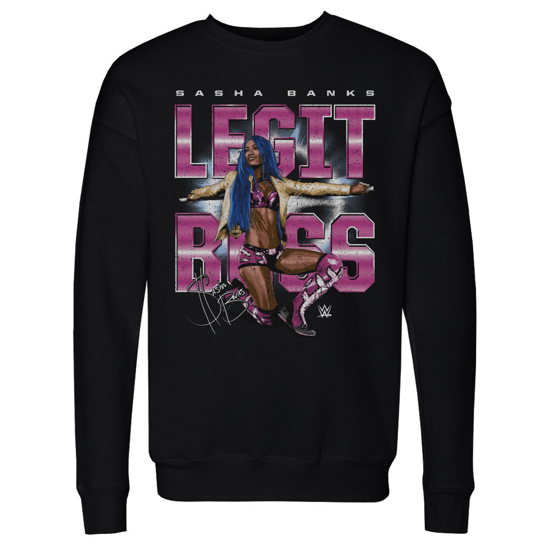 Sasha Banks Men's Crewneck Sweatshirt | 500 LEVEL