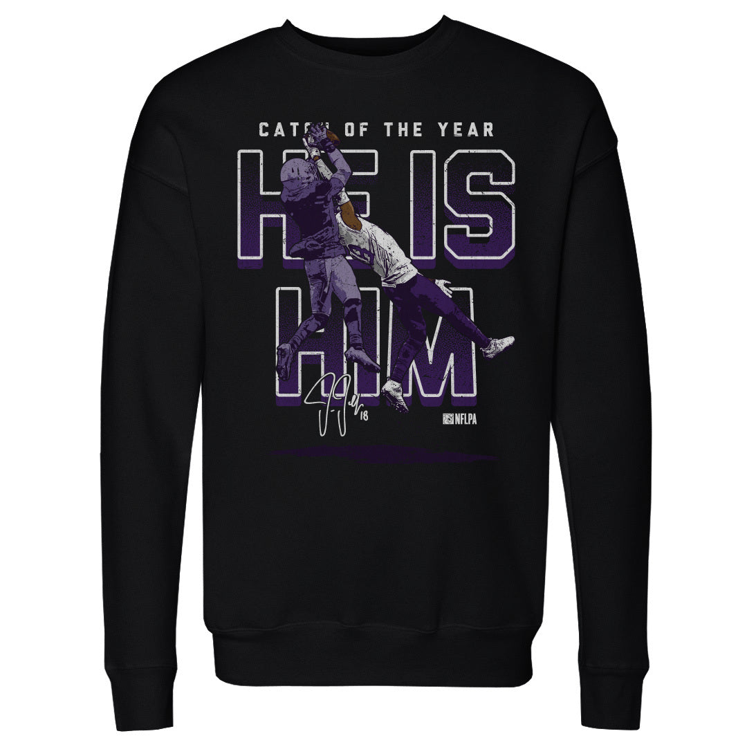 Justin Jefferson Men's Crewneck Sweatshirt | 500 LEVEL