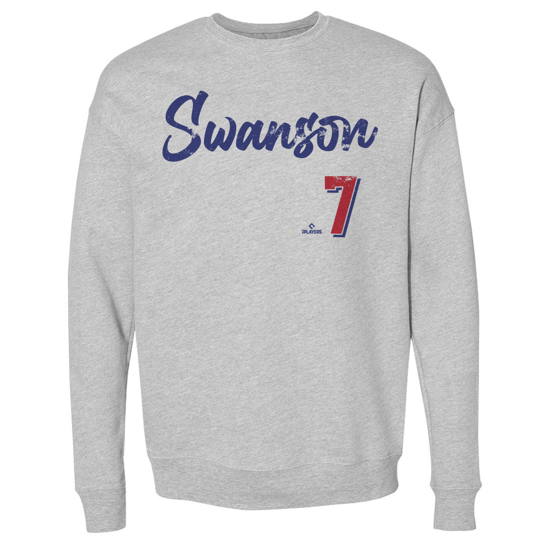 Dansby Swanson Men's Crewneck Sweatshirt | 500 LEVEL
