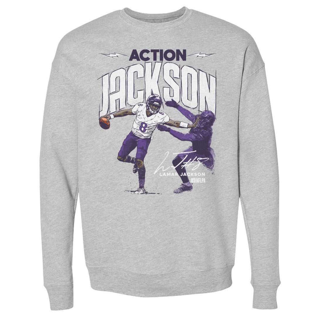 Lamar Jackson Men's Crewneck Sweatshirt | 500 LEVEL