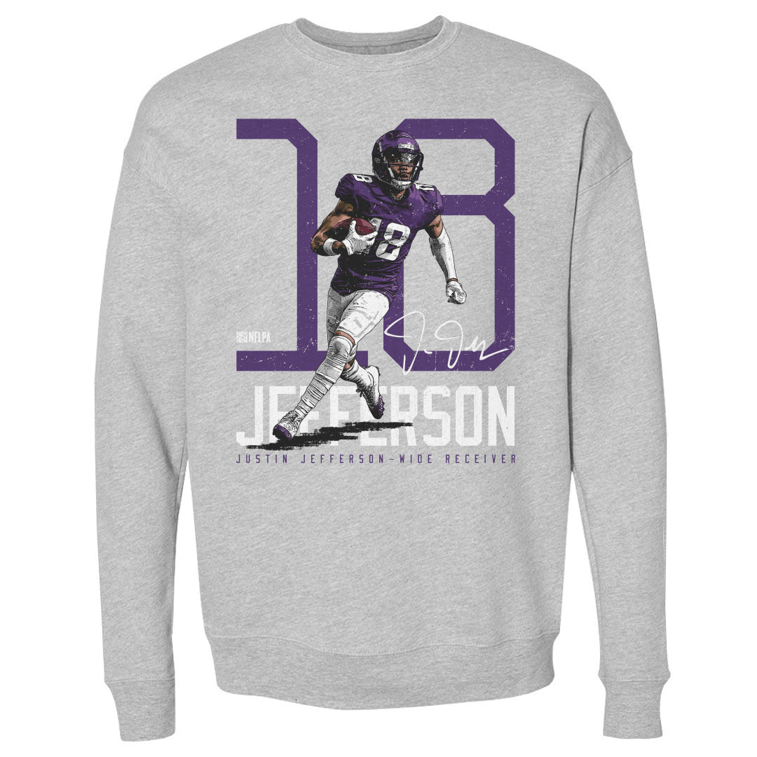 Justin Jefferson Men's Crewneck Sweatshirt | 500 LEVEL