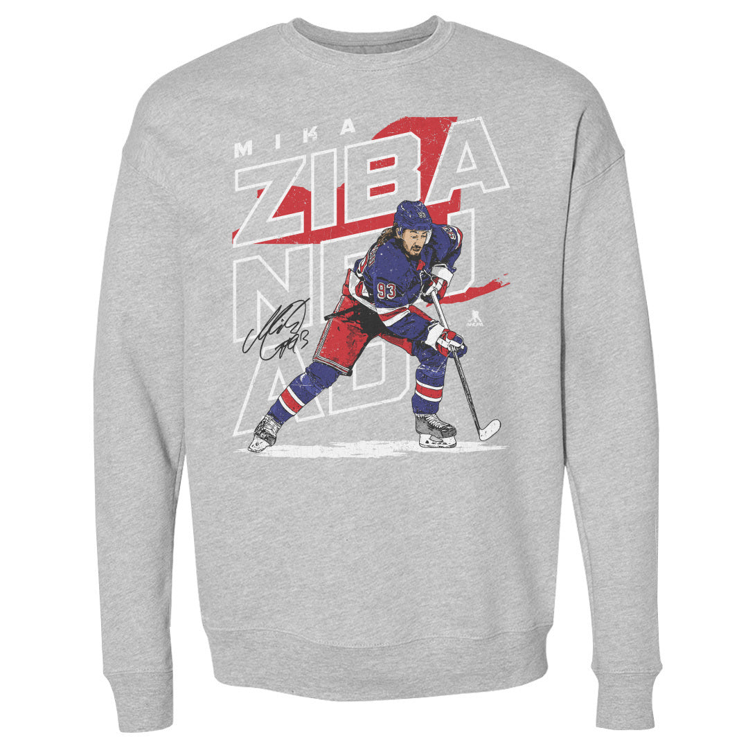 Mika Zibanejad Men's Crewneck Sweatshirt | 500 LEVEL