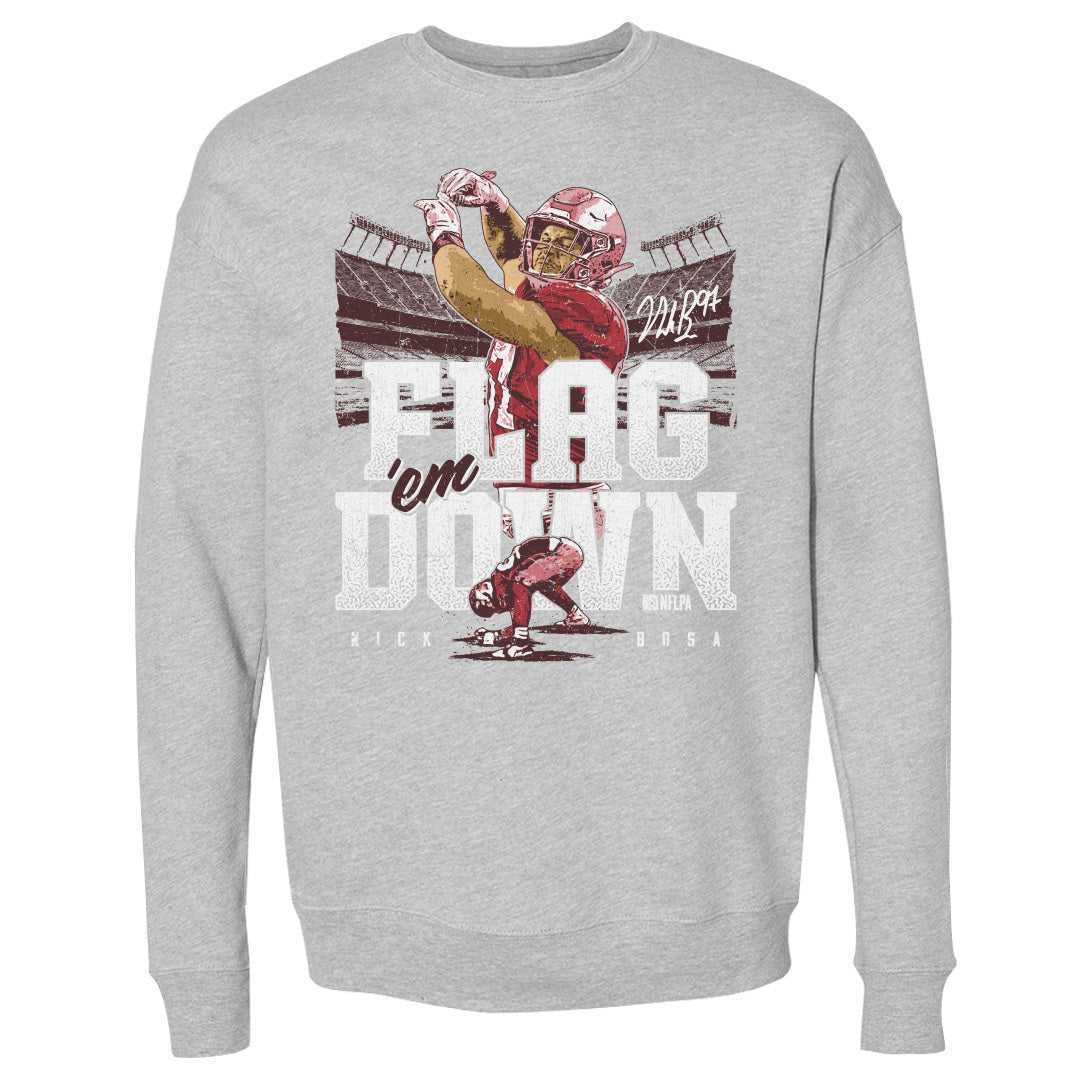 Nick Bosa Men's Crewneck Sweatshirt | 500 LEVEL