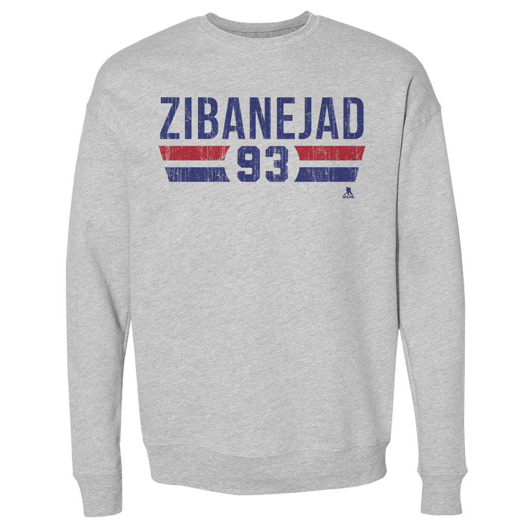 Mika Zibanejad Men's Crewneck Sweatshirt | 500 LEVEL