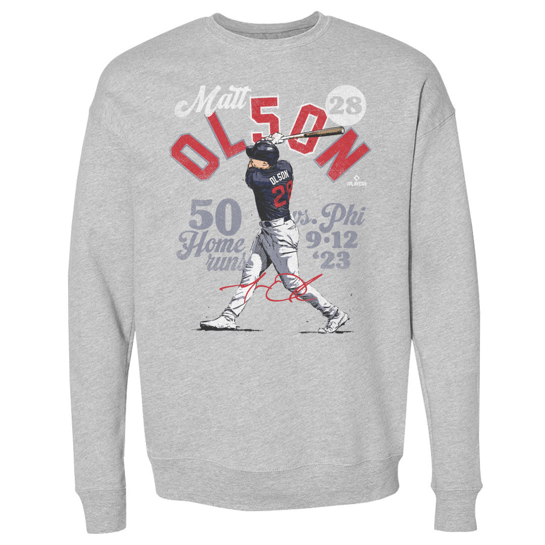 Matt Olson Men's Crewneck Sweatshirt | 500 LEVEL