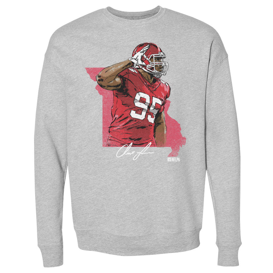 Chris Jones Men's Crewneck Sweatshirt | 500 LEVEL
