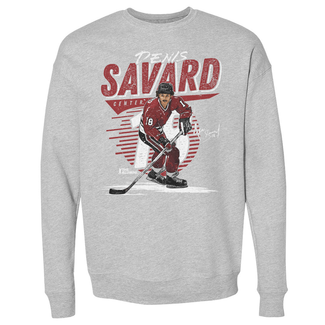 Denis Savard Men's Crewneck Sweatshirt | 500 LEVEL