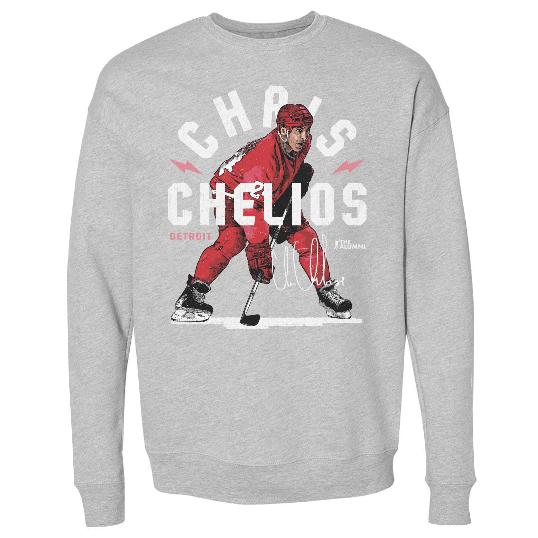 Chris Chelios Men's Crewneck Sweatshirt | 500 LEVEL