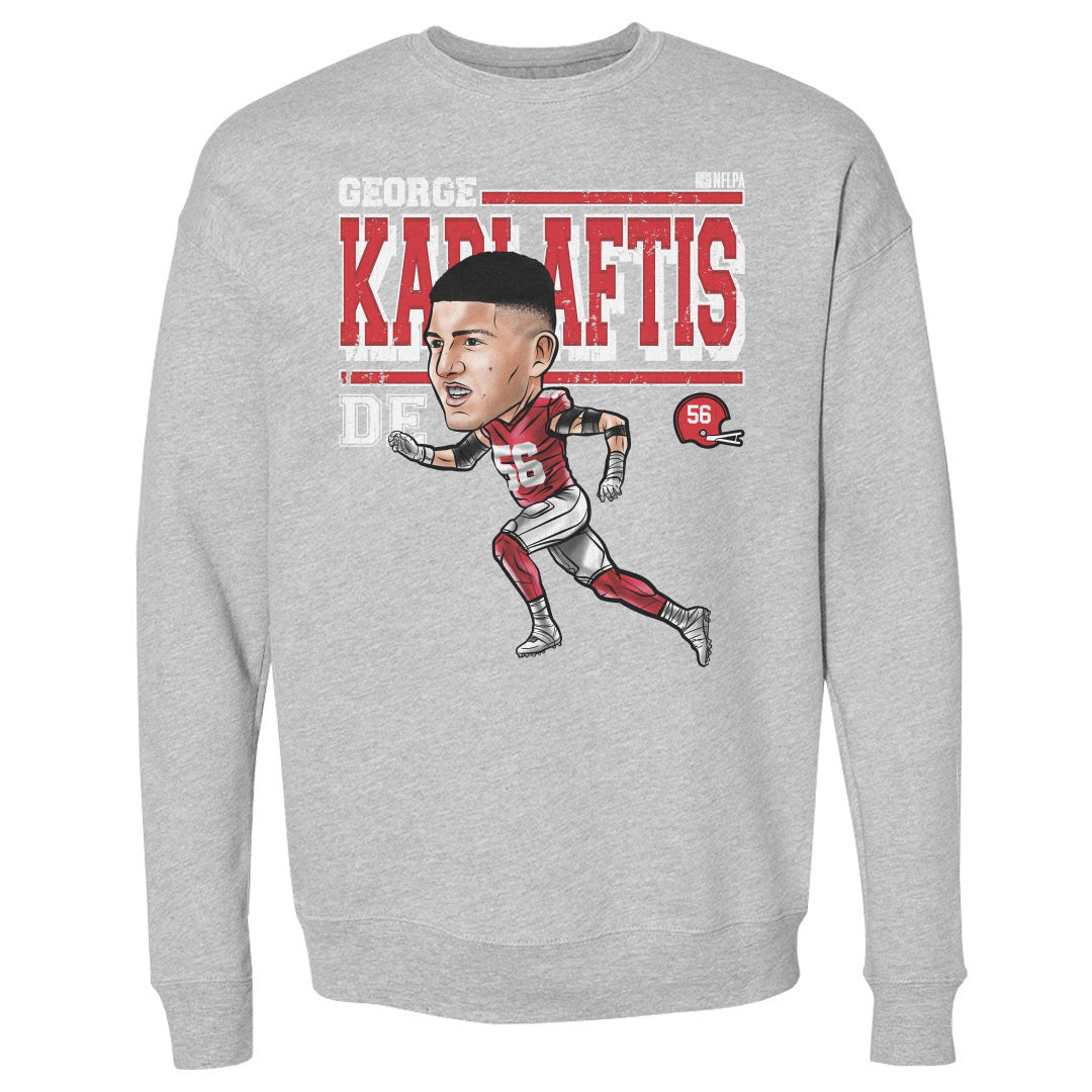 George Karlaftis Men's Crewneck Sweatshirt | 500 LEVEL