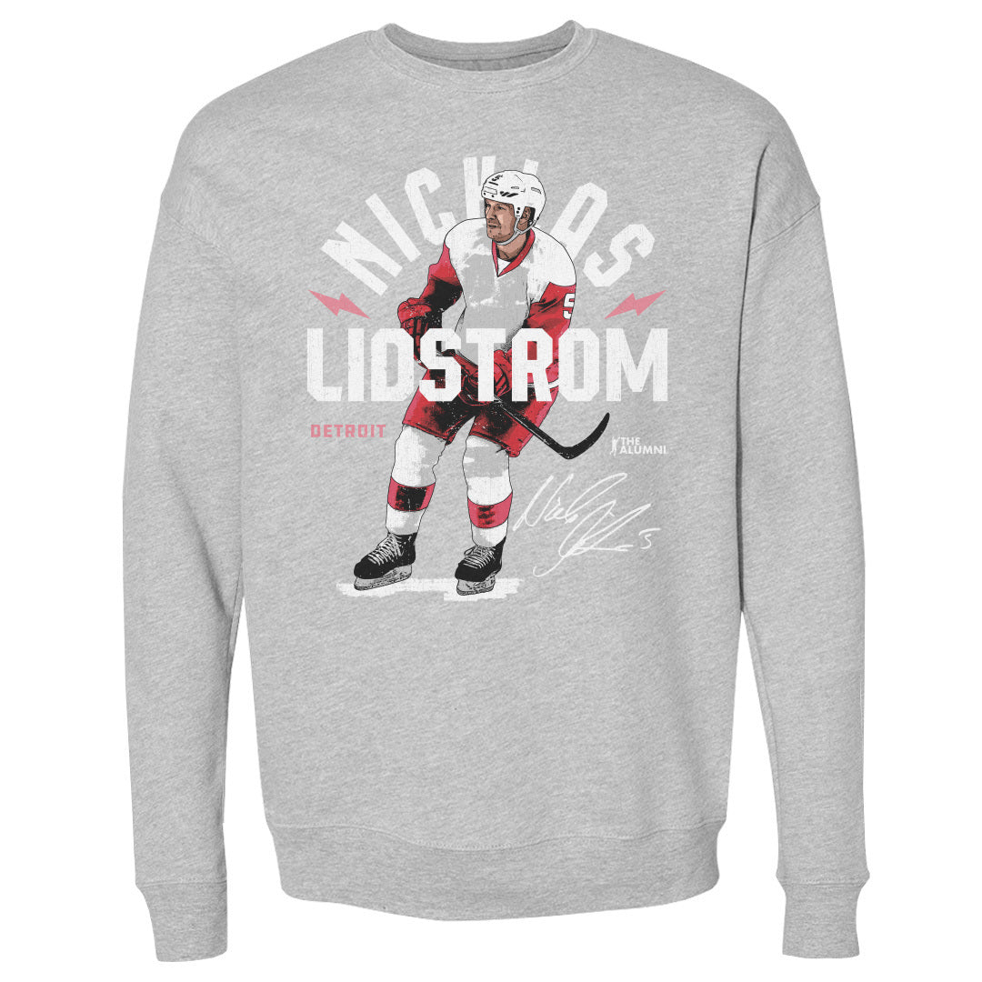 Nicklas Lidstrom Men's Crewneck Sweatshirt | 500 LEVEL
