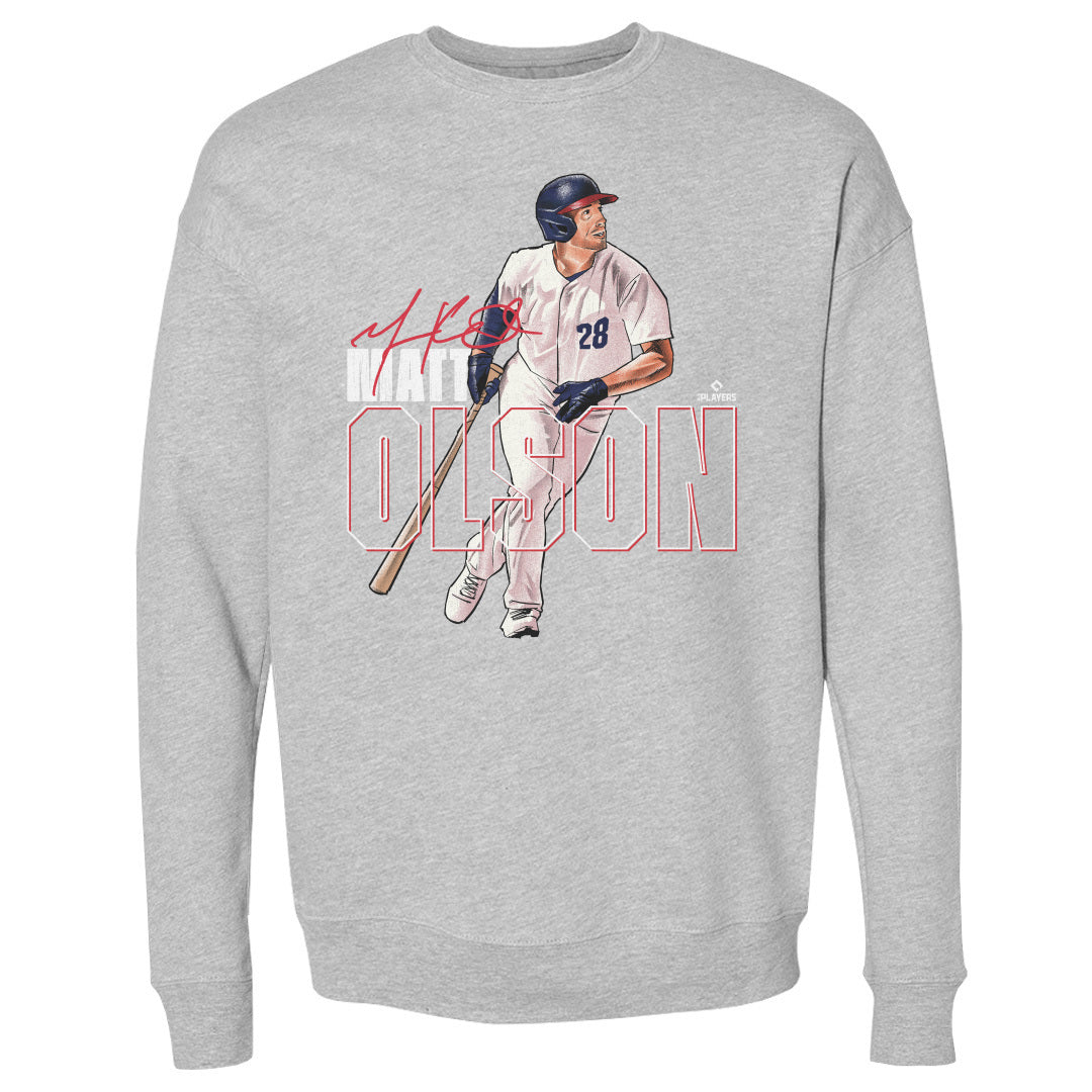 Matt Olson Men's Crewneck Sweatshirt | 500 LEVEL