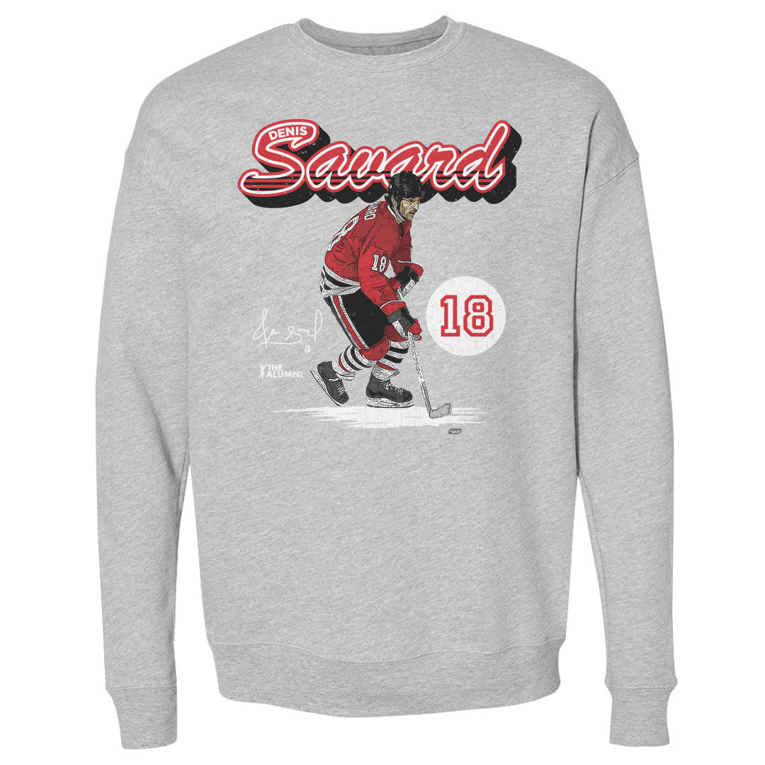 Denis Savard Men's Crewneck Sweatshirt | 500 LEVEL