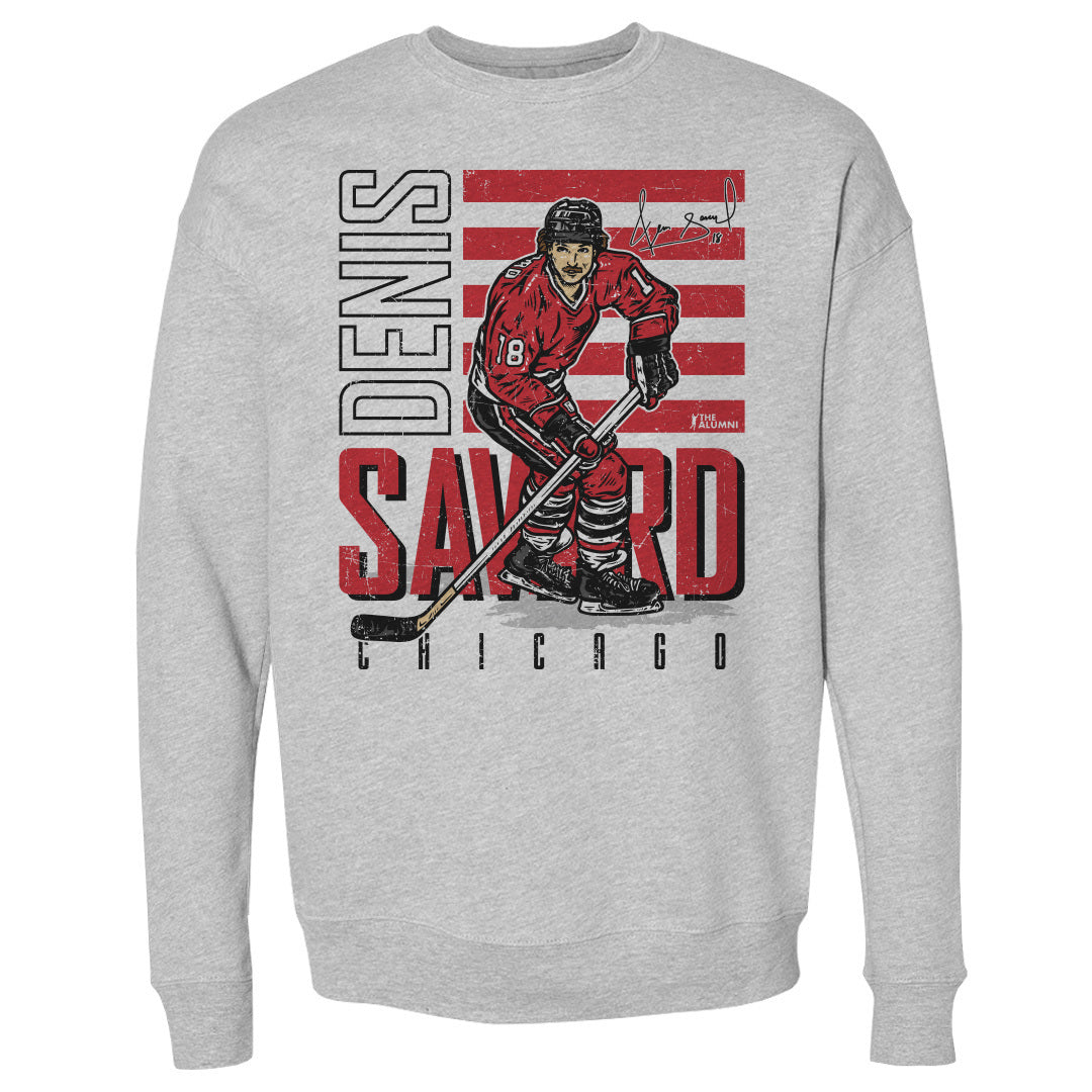 Denis Savard Men's Crewneck Sweatshirt | 500 LEVEL