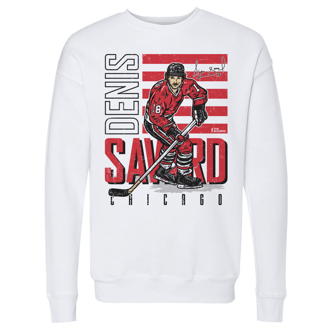 Denis Savard Men's Crewneck Sweatshirt | 500 LEVEL