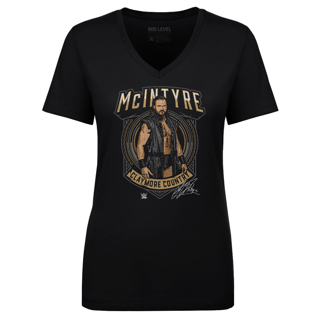 Drew McIntyre Women's V-Neck T-Shirt | 500 LEVEL