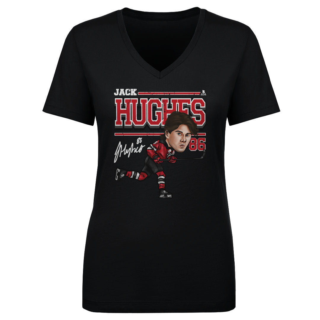 Jack Hughes Women's V-Neck T-Shirt | 500 LEVEL
