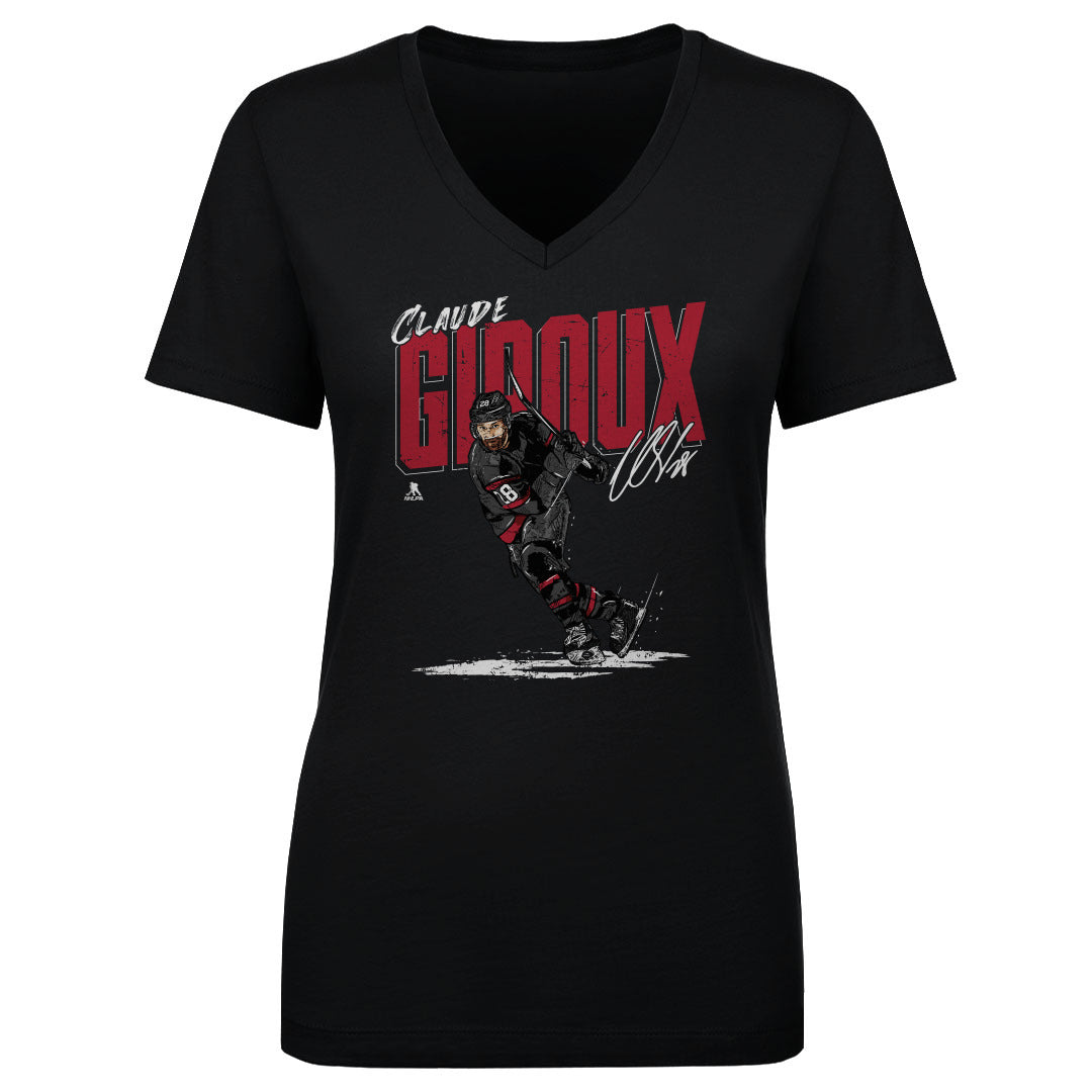 Claude Giroux Women's V-Neck T-Shirt | 500 LEVEL