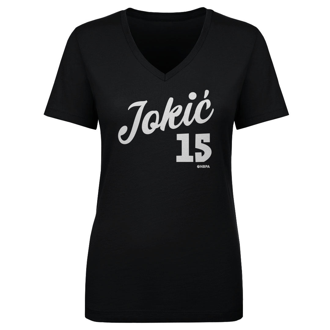 Nikola Jokic Women's V-Neck T-Shirt | 500 LEVEL