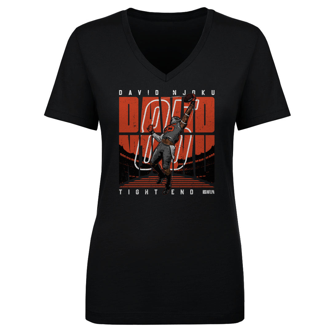 David Njoku Women's V-Neck T-Shirt | 500 LEVEL