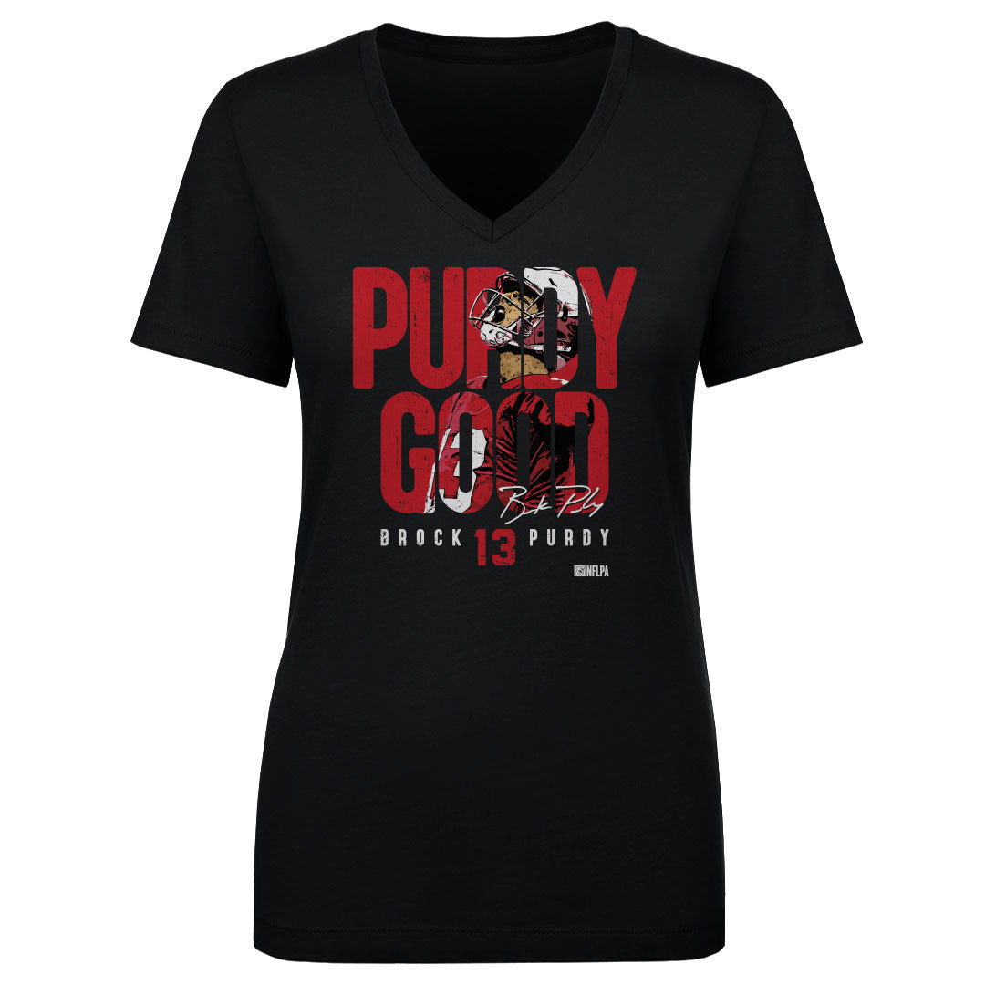 Brock Purdy Women's V-Neck T-Shirt | 500 LEVEL