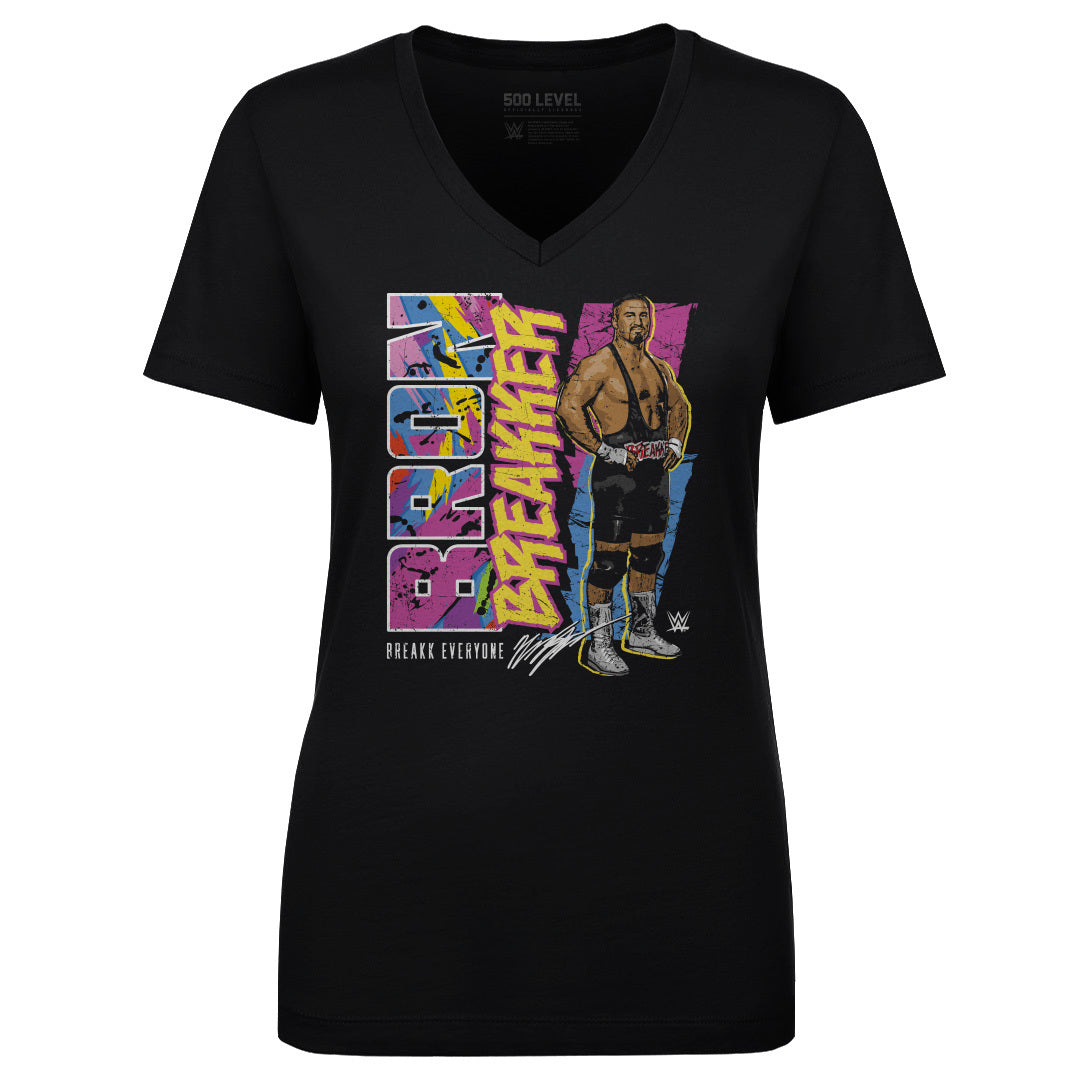 Bron Breakker Women's V-Neck T-Shirt | 500 LEVEL