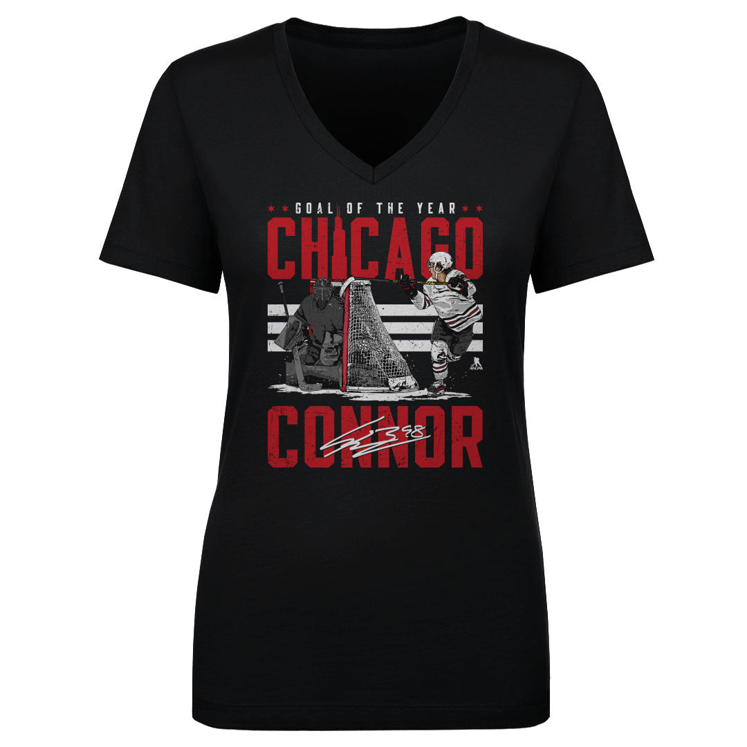Connor Bedard Women's V-Neck T-Shirt | 500 LEVEL