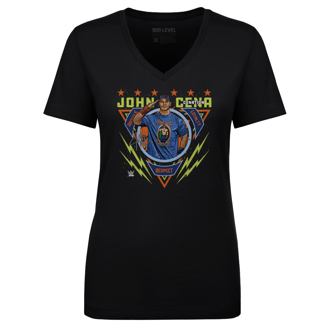 John Cena Women's V-Neck T-Shirt | 500 LEVEL