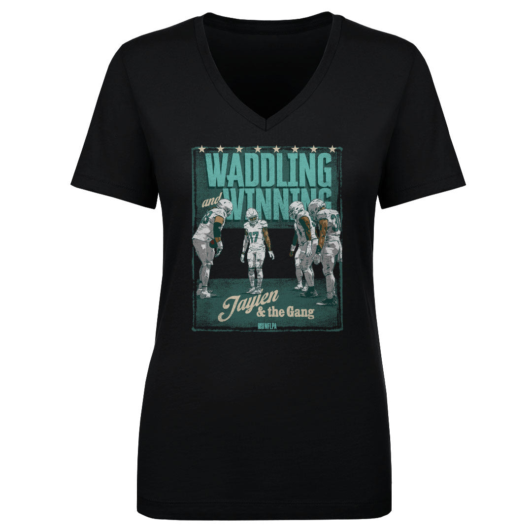 Jaylen Waddle Women's V-Neck T-Shirt | 500 LEVEL