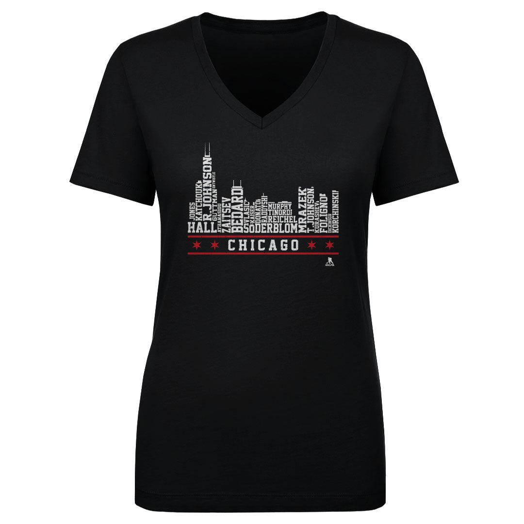 Chicago Women's V-Neck T-Shirt | 500 LEVEL