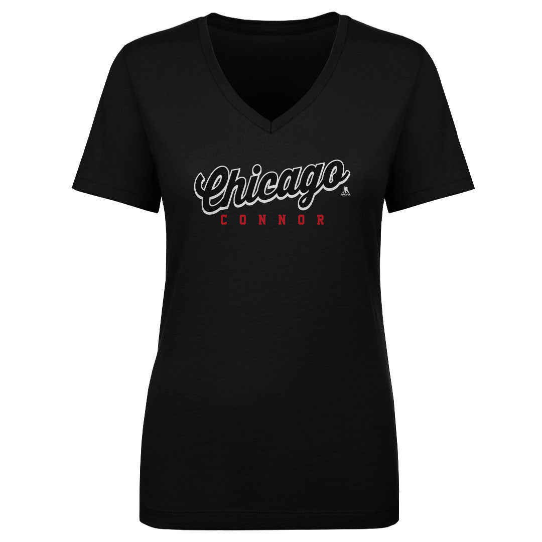 Connor Bedard Women's V-Neck T-Shirt | 500 LEVEL