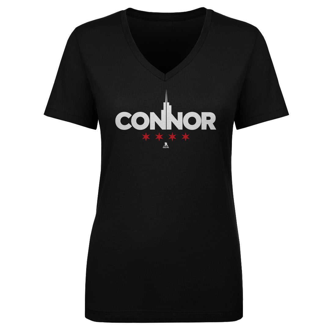 Connor Bedard Women's V-Neck T-Shirt | 500 LEVEL