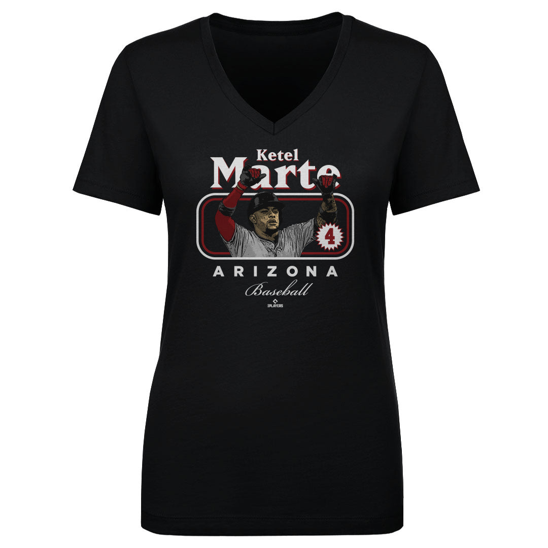 Ketel Marte Women's V-Neck T-Shirt | 500 LEVEL
