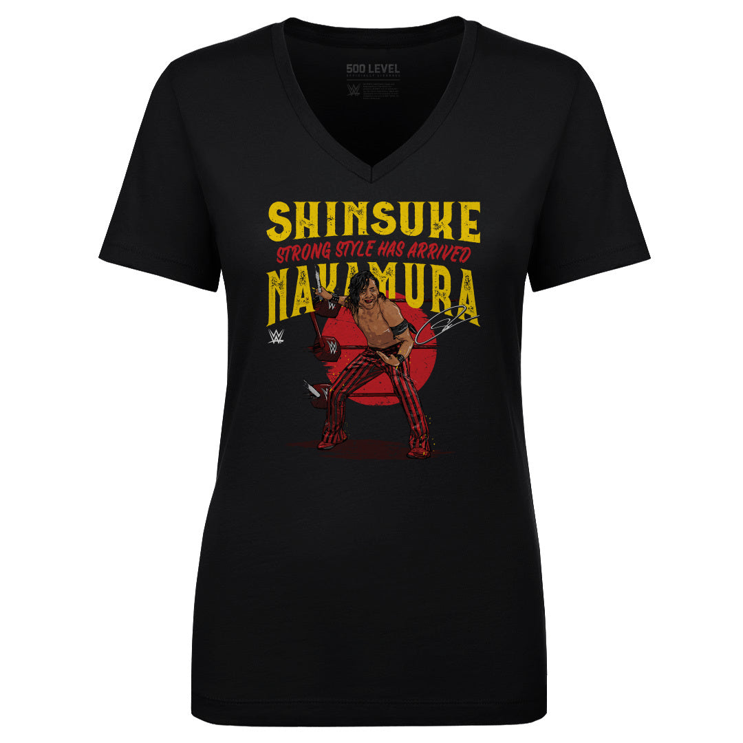 Shinsuke Nakamura Women's V-Neck T-Shirt | 500 LEVEL
