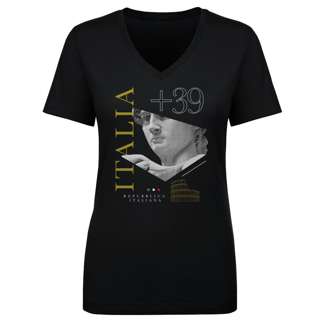 Italy Women's V-Neck T-Shirt | 500 LEVEL
