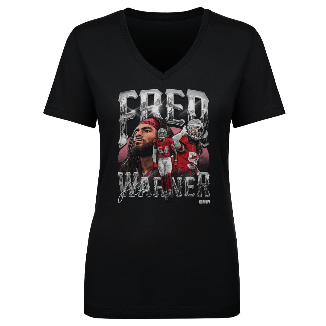 Fred Warner Women's V-Neck T-Shirt | 500 LEVEL